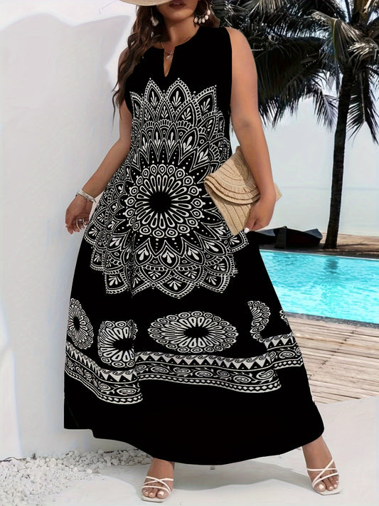Elegant V-Neck Maxi Dress