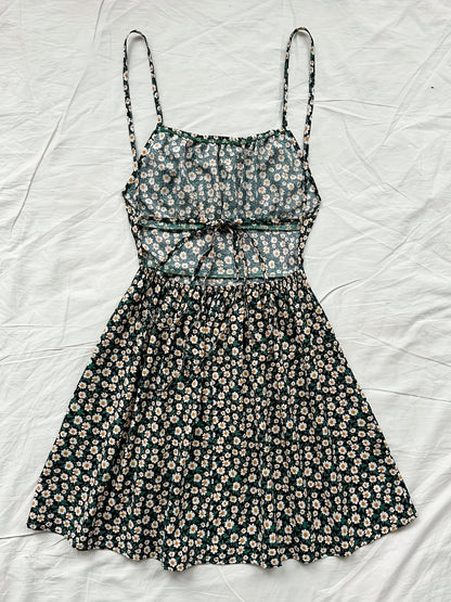 Floral Backless Bow Sundress