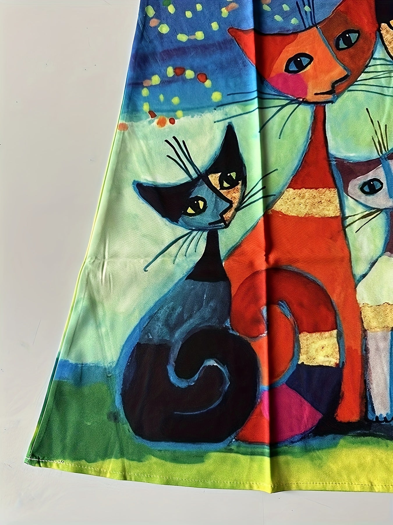 Whimsical Cat Art Dress